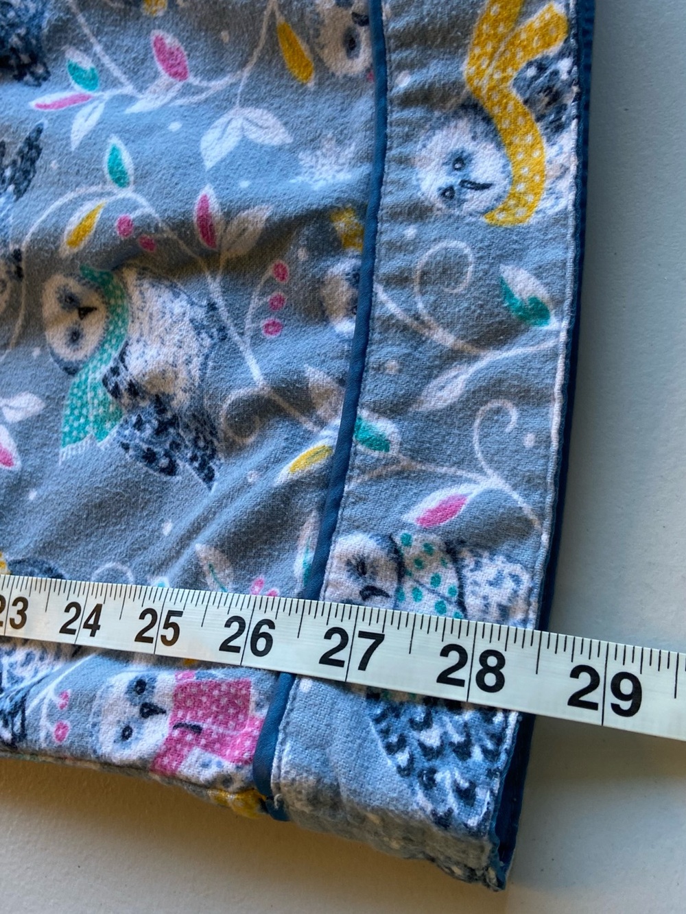Nick and Nora Pajama Set Owls M Blue Cotton Flannel Pockets Arts & Crafts - Picture 15 of 16
